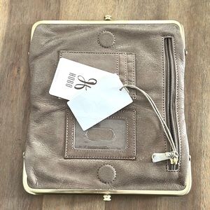 Hobo Lauren Metallic Rose Dust Clutch